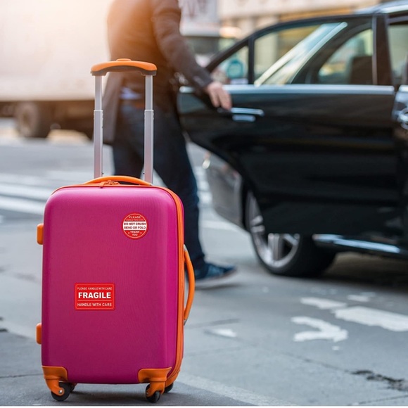 New 100 Pcs Handle With Care Fragile Circle Rectangle Packing Stickers - Picture 15 of 15